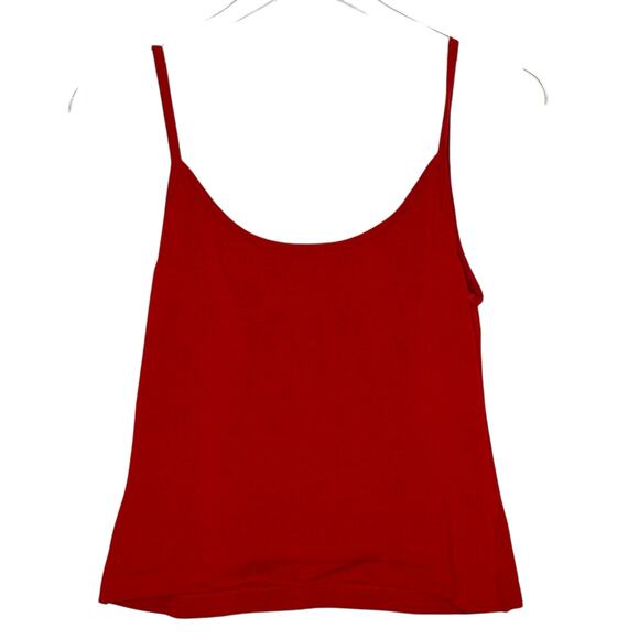 St. John S Womens Red Santana Knit Boxy Tank Power Red Country Club Old Money - Picture 2 of 7